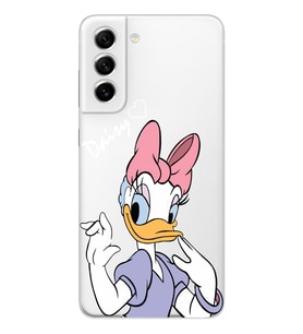 Samsung Galaxy S21 FE Uyumlu Ördek Desenli Şeffaf Telefon Kılıfı