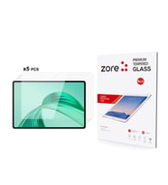 Honor Pad X8A Uyumlu Zore 5in1 Tablet Temperli Cam Ekran Koruyucu (Şeffaf)