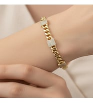 STİL İNCİSİ/XUPING JEWELRY EMODES ZİRKON TAŞLI BİLEKLİK (Altın Rengi)