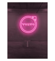 Rent A Carlara Özel VOLVO Logo Neon Tabela