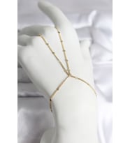 316L Çelik Gold Renk Parçalı Ezme Zincir Model Kadın Şahmeran - TJ-SN726