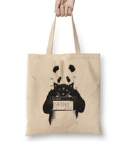 Panda Bad Bez Çanta Uzun Saplı