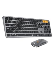 ProtoArc KM100-A Uzay Grisi Bluetooth Mac Uyumlu Sessiz Klavye Mouse Seti (CP014528)