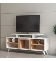 TV Ünitesi Kervan Beyaz Teak