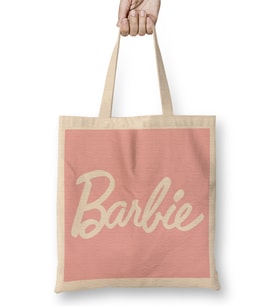 Barbie Logo 01 Bez Çanta Uzun Saplı