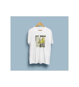 Oversize My shoe Tasarım unisex T-shirt
