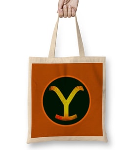 Yellowstone Logo GIFT 2022 Bez Çanta Uzun Saplı