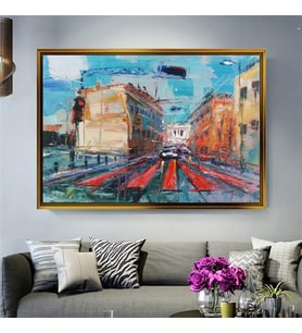 Altın Çerçeveli dekoratif tablo a975 (Gold)