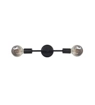RİOLİGHT RETRO İKİLİ METAL DUVAR APLİK (Siyah - Beyaz)