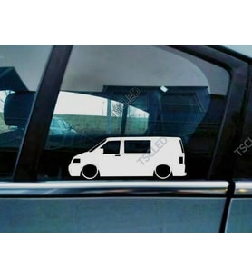 T5 Transporter kombi van Kapı Kelebek Cam Oto Sticker 17 CM 2 Adet