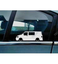 T5 Transporter kombi van Kapı Kelebek Cam Oto Sticker 17 CM 2 Adet