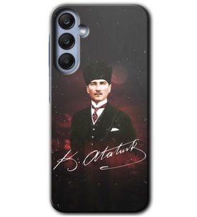 Galaxy A25 Kılıf HD Desen Baskılı Kılıf - Kemal Atatürk