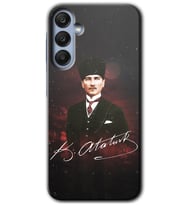 Galaxy A25 Kılıf HD Desen Baskılı Kılıf - Kemal Atatürk
