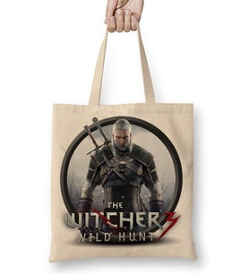 Witcher 3 Geralt Wild Hunt Bez Çanta Uzun Saplı