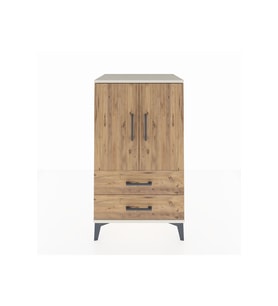 Hyperion Komodin 2 Raflı 2 Çekmeceli 2 Kapaklı 60x44x106 Aytaşı-Çam