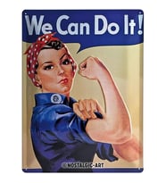 Nostalgic Art We can do it Metal Pano 30 x 40 cm
