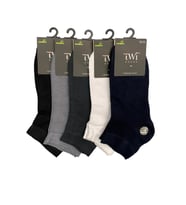 Vos Versa Twisocks Bambu  Düz Patik  Karışık Erkek Çorap 12'li Karışık Renk T-4000/408