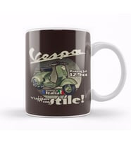 Vespa Travel in Style Kupa Bardak Porselen