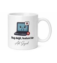 Yazılımcı Gözyaşı Esprili Kupa Bardak Kod Hata Temalı Hediye Mug