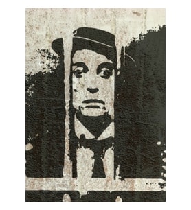 Buster Keaton - Sessiz Komedi Kralı Tablo Ahşap Poster Dekoratif