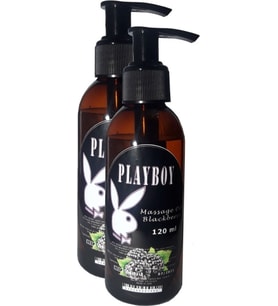 Playboy Blackberry Flavored Massage Oil Böğürtlen Aromalı Vücut Masaj Yağı 120ml 2 Adet