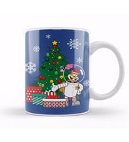Sandy Cheeks Around The Christmas Tree Spongebob Kupa Bardak Porselen