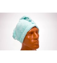 Mikrofiber Saç - Baş Havlusu - Açık Turkuaz  Nabaiji Meridyendukkan