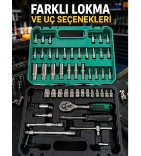 Taşıma Çantalı 53 Parça Tamir Takımı
