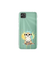 Huawei Y5P ile Uyumlu Splash Mirket Tasarımlı Şeffaf Silikon Kılıf
