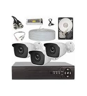 Dahua 3 Kameralı 2 Mp Ahd Güvenlik Kamera Sistemi (Krem)