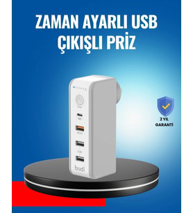 Ev ve Ofis İçin Zaman Kontrollü Çoklu Şarj Cihazı
