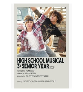 High School Musical 3 2008- Tablo Ahşap Poster Dekoratif