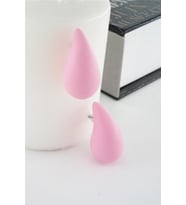 Kadın Vip Seri Su Damlası Model Küpe Pembe