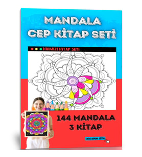 Mandala Cep Kitap Seti (Kırmızı Serisi)