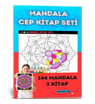Mandala Cep Kitap Seti (Kırmızı Serisi)