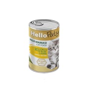 HELLO PATY YAVRU KUZU ETLI KEDI KONSERVE MAMASI 24 ADET X 415 GR