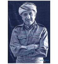 Postera Dr. Qasimlo - Dr. Qasimlo Posteri (Siyah-Gri)