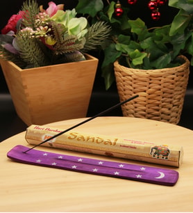 Sandal Kokulu Tütsü ve Tütsü Kayığı (20 Çubuk) (Mor)