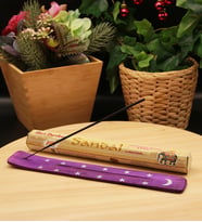 Sandal Kokulu Tütsü ve Tütsü Kayığı (20 Çubuk) (Mor)