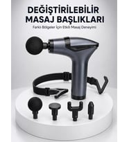 Northcity AKTÜEL 3in1 Taşınabilir Şarjlı Titreşimli Masaj Cihazı Çok Fonksiyonlu Yeni Nesil