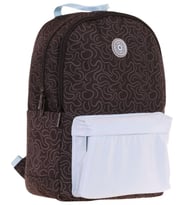Kaukko Double Colors Üç Bölmeli Kız Çocuk Okul ve Günlük Sırt Çantası - Siyah Mavi - K1839