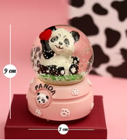 Sevimli Işıklı Panda Kar Küresi