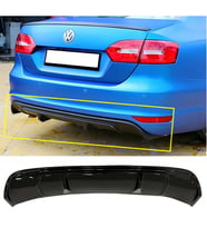 Vw Jetta Mk6 R Difüzör Difizör Plastik Parlak Siyah 2010 2011 2012 2013 2014 Arka-bodykit-ek-karlık