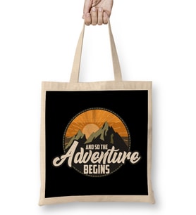 And So The Adventure Begins Camping Hiking Bez Çanta Uzun Saplı