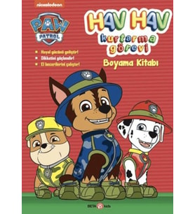 Paw Patrol Hav Hav Kurtarma Görevi Boyama Kitabı