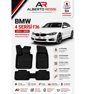 BMW 4 SERİSİ F36 2013 - 2020 Araca Özel Kauçuk 3D Profesyonel Oto Paspası