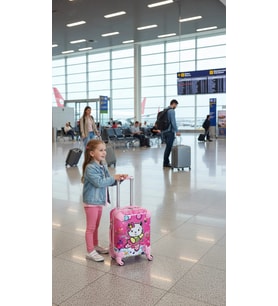 Luxe Pembe 2 Tekerlekli Kız Çocuk Valizi – ABS Şıklık