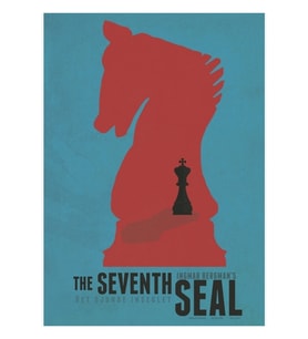 The Seventh Seal, Ingmar Bergman,tablo Ahşap Poster Dekoratif