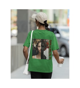 güzelik-bayan-baskı-çim-yeşili-unisex-tshirt (Çimen Yeşili)