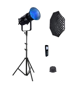 Gdx Exc-180RGB-II Rgb Led Video Işığı Full Set (Gridli 120cm Octagon + 260 cm Kalın Işık Ayağı)